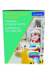 Nadmuchiwana skacząca Żyrafa Lexibook BG050GI. Wydawca: Lexibook. Multiszop.pl Opakowanie Nadmuchiwana skacząca Żyrafa Lexibook BG050GI