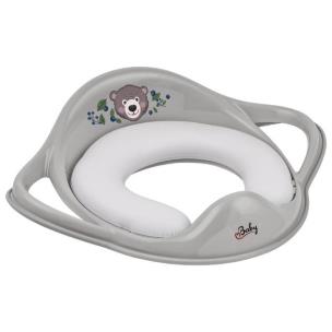 Opakowanie Nakładka na sedes miękka Miś szara