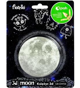 Opakowanie Naklejka fluorescencyjna 3D Księżyc 8,5cm