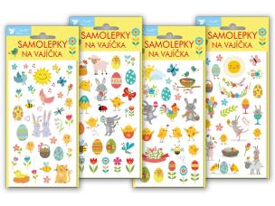 Opakowanie Naklejka żelowa wesoła wielkanoc 19x9cm