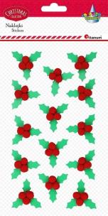 Opakowanie Naklejki 3D liście ostrokrzewu 14szt