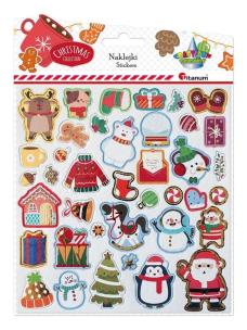 Opakowanie Naklejki 3D papier na filcu 39szt