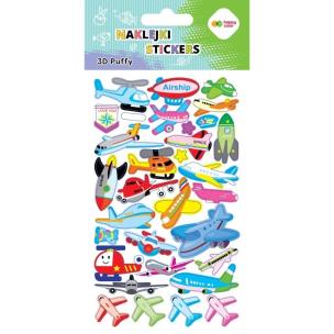 Naklejki 3D Puffy Aircraft 10x20cm HAPPY COLOR. Wydawca: GDD. Multiszop.pl Opakowanie Naklejki 3D Puffy Aircraft 10x20cm HAPPY COLOR