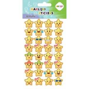 Naklejki 3D Puffy Emoticon 10x20cm HAPPY COLOR. Wydawca: GDD. Multiszop.pl Opakowanie Naklejki 3D Puffy Emoticon 10x20cm HAPPY COLOR