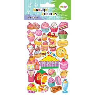 Naklejki 3D Puffy Sweets 10x20cm HAPPY COLOR. Wydawca: GDD. Multiszop.pl Opakowanie Naklejki 3D Puffy Sweets 10x20cm HAPPY COLOR