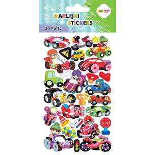 Naklejki 3D Puffy Vehicles 10x20cm HAPPY COLOR. Wydawca: GDD. Multiszop.pl Opakowanie Naklejki 3D Puffy Vehicles 10x20cm HAPPY COLOR
