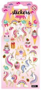 Opakowanie Naklejki - Cute Unicorns