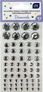 Opakowanie Naklejki dekoracyjne 62szt Diamonds