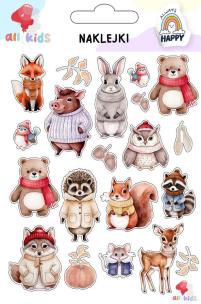 Naklejki dla dzieci Zwierzęta zimowe. Wydawca: All4Kids. Multiszop.pl Opakowanie Naklejki dla dzieci Zwierzęta zimowe