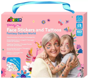 Naklejki do ciała i tatuaże Ogród. Wydawca: AVENIR. Multiszop.pl Opakowanie Naklejki do ciała i tatuaże Ogród