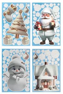 Opakowanie Naklejki elektrostatyczne na szybę BN 4szt