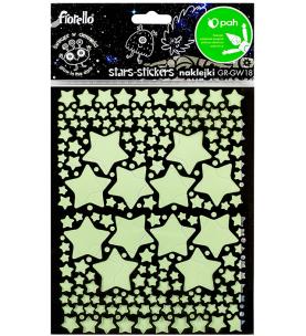 Opakowanie Naklejki fluorescencyjne Gwiazdki