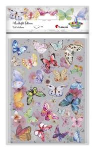 Opakowanie Naklejki foliowe 2 plansze motyle, kwiaty