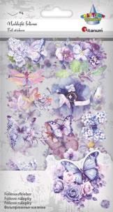 Opakowanie Naklejki foliowe 4 plansze motyle, kwiaty