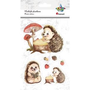 Opakowanie Naklejki foliowe jeże 7szt