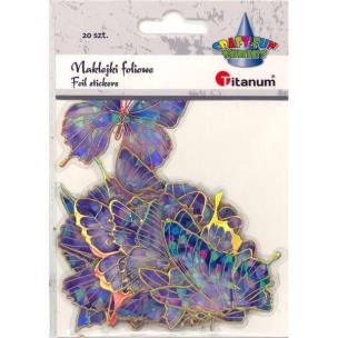 Opakowanie Naklejki foliowe motyle 10 wzorów 20szt