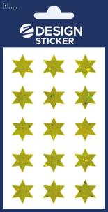 Opakowanie Naklejki foliowe - złote gwiazdki