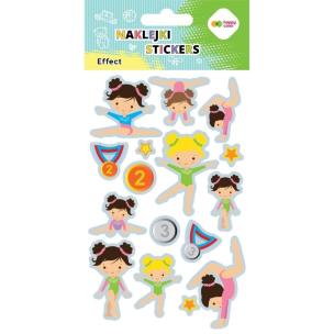 Opakowanie Naklejki Gymnastics 10x20cm HAPPY COLOR