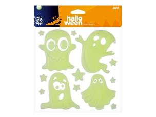 Opakowanie Naklejki Halloween żelowe świecące mix