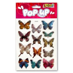 Opakowanie Naklejki metaliczne Butterfiles