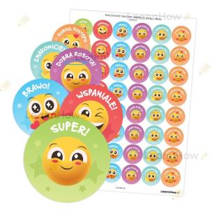 Opakowanie Naklejki motywacyjne - Emotki 01