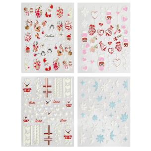 Opakowanie Naklejki na paznokcie Boże Narodzenie 215szt