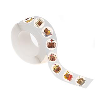 Naklejki na rolce Kapibara 500 szt.. Wydawca: DP CRAFT. Multiszop.pl Opakowanie Naklejki na rolce Kapibara 500 szt.