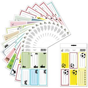 Naklejki na zeszyt Chłopcy 3szt. Wydawca: Bee-bee. Multiszop.pl Opakowanie Naklejki na zeszyt Chłopcy 3szt