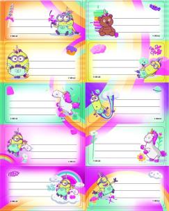 Opakowanie Naklejki na zeszyty Minionki 10szt