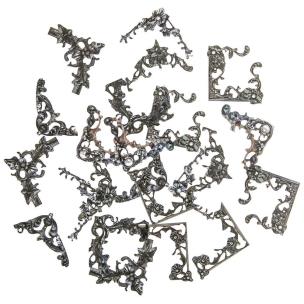 Opakowanie Naklejki narożniki vintage 5x5cm 24szt