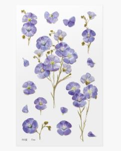 Opakowanie Naklejki ozdobne kwiaty Len zwyczajny