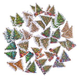 Opakowanie Naklejki papierowe Boże Narodzenie 4-6cm 46szt