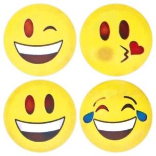 Opakowanie Naklejki papierowe na taśmie Emotikony 500szt