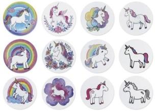 Opakowanie Naklejki papierowe na taśmie Jednorożce 500szt
