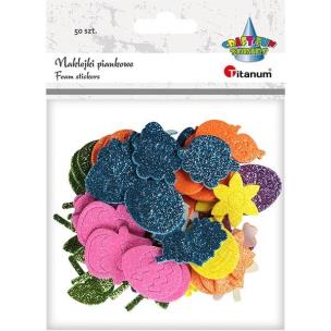 Opakowanie Naklejki piankowe brokatowe mix 50szt