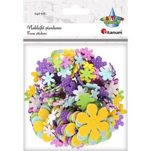 Opakowanie Naklejki piankowe Kwiaty 140szt