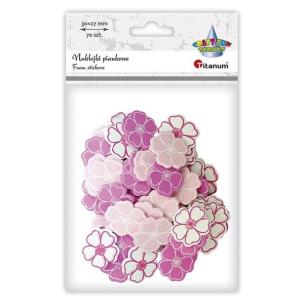 Opakowanie Naklejki piankowe Kwiaty 70szt