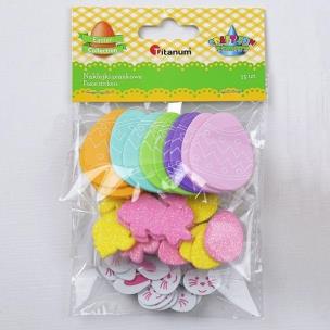 Opakowanie Naklejki piankowe pisanki 20x26/33x48mm 55szt