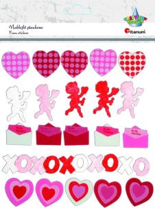 Opakowanie Naklejki piankowe serca 300szt