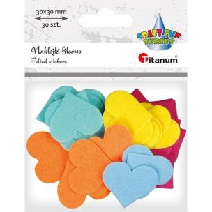 Opakowanie Naklejki piankowe serca 30szt