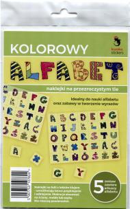 Naklejki przezroczyste alfabet 5 szt. Wydawca: Panta Plast. Multiszop.pl Opakowanie Naklejki przezroczyste alfabet 5 szt