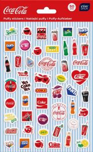 Opakowanie Naklejki puffy Coca Cola 50szt
