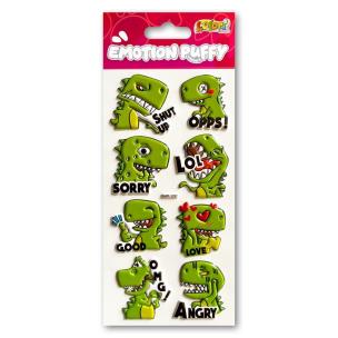 Opakowanie Naklejki puffy Emotion Dino