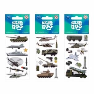 Naklejki Sticker BOO Militari mix. Wydawca: Sticker Boo. Multiszop.pl Opakowanie Naklejki Sticker BOO Militari mix