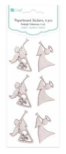 Opakowanie Naklejki tekturowe - aniołki 6szt