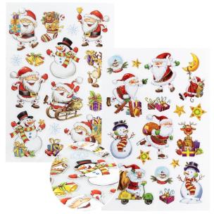 Opakowanie Naklejki wesoły Mikołaj