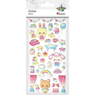 Opakowanie Naklejki wypukłe dla dziewczynki 38szt