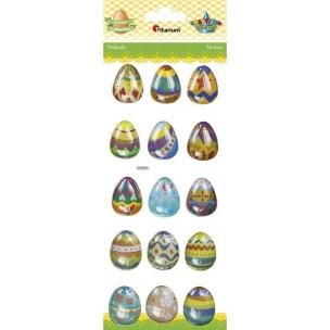 Opakowanie Naklejki wypukłe pisanki 15szt