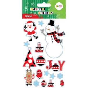 Opakowanie Naklejki Xmas joy 10x20cm HAPPY COLOR