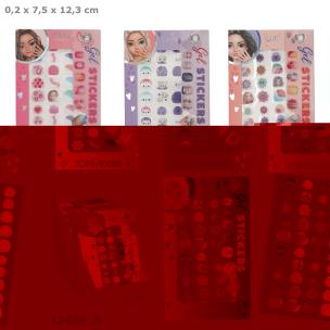 Opakowanie Naklejki żelowe na paznokcie Top Model BEAUTY&ME 1szt.mix 13494A